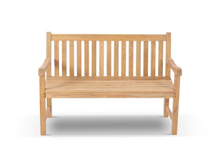 Princeton Outdoor Bench in 130cm - front view.