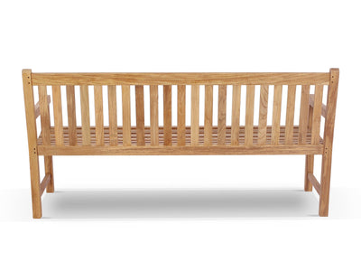 Princeton Outdoor Bench in 180cm - back view.
