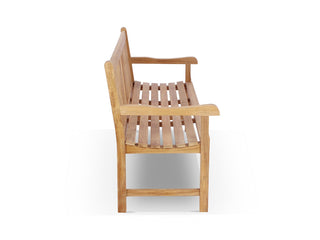 Princeton Outdoor Bench in 180cm - side view.