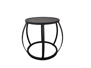 Purist Outdoor Side Table in Charcoal