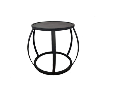 Purist Outdoor Side Table in Charcoal