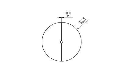 Ecosmart R20 Glass Cover Plate - top view.