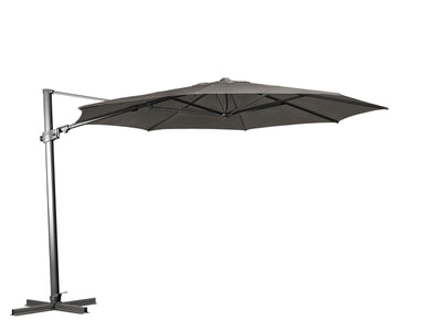 Regis 350cm Octagonal Outdoor Cantilever Umbrella in Boulder Grey