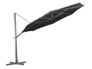 Regis 350cm Octagonal Outdoor Cantilever Umbrella in Charcoal Ridge