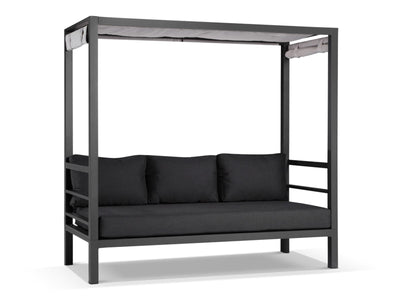 Rio Outdoor Daybed in Charcoal / Sooty 1