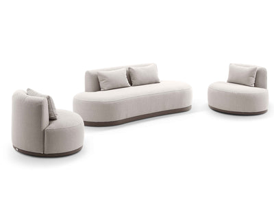 Rivena Sofa Set | Outdoor Lounge Setting in Without Coffee Table