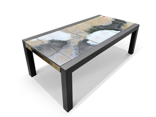 Domiziani Brando Lava Stone Outdoor Dining Table in 220x110