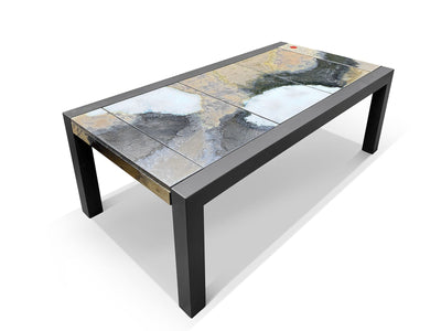 Domiziani Brando Lava Stone Outdoor Dining Table in 220x110