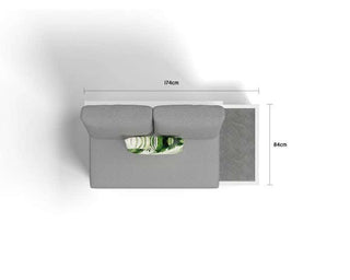 Aspen Ceramic Platform | Outdoor Lounge Setting in White / Light Grey / Grey Chine / 6 Seater 2RH-3LH-CNR / Aspen Coffee Table Set_3