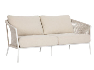 Safari Sofa Set | Outdoor Lounge Setting in White / Linen / Beech / Amazone Coffee Table Set_8