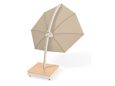 Icarus UX Leaf Shaped Outdoor Umbrella in Sand / Movable Base