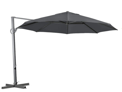 Savannah 3.8m Octagonal Outdoor Cantilever Umbrella in Charcoal Ridge
