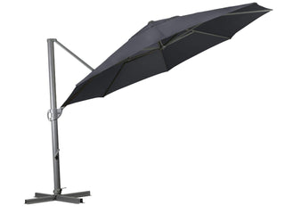 Savannah 3.8m Octagonal Outdoor Cantilever Umbrella in Charcoal Ridge 4.