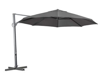 Savannah 3.8m Octagonal Outdoor Cantilever Umbrella in Boulder Grey