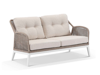 Serang Sofa Set | Outdoor Lounge Setting in White / Biscuit / Pebble / 4 Seater / Without Coffee Table_1