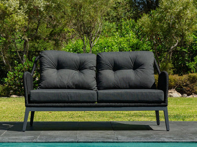Serang Sofa Set | Outdoor Lounge Setting in Charcoal / Black / Coal / 4 Seater / Aspen Coffee Table Set_6