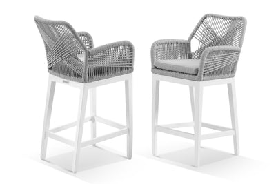 Serang Outdoor Bar Chair Set in White / Gobi / Grey Ridge / Set of 2_3