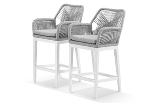Serang Outdoor Bar Chair Set in White / Gobi / Grey Ridge / Set of 2_1