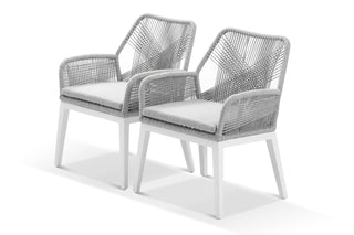 Serang Outdoor Dining Chair Set in White / Gobi / Grey Ridge / Set of 2_1