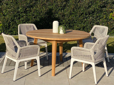 Serang Outdoor Dining Chair Set in White / Gobi / Grey Ridge / Set of 2_8