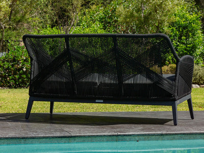 Serang Sofa Set | Outdoor Lounge Setting in Charcoal / Black / Coal / 4 Seater / Aspen Coffee Table Set_8