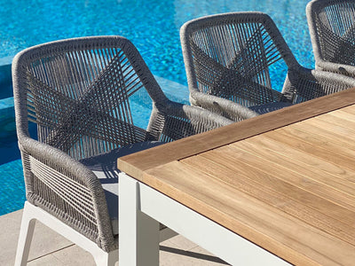 Serang Outdoor Dining Chair Set in White / Gobi / Grey Ridge / Set of 2_6
