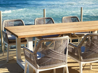 Serang Outdoor Dining Chair Set in White / Gobi / Grey Ridge / Set of 2_2