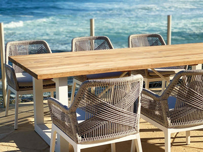 Serang Outdoor Dining Chair Set in White / Gobi / Grey Ridge / Set of 2_2