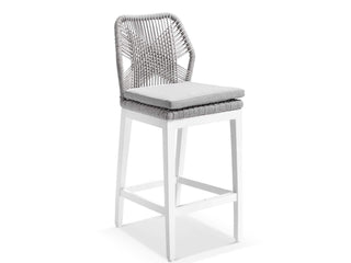 Serang Armless Outdoor Bar Chair Set in White / Gobi / Grey Ridge / Set of 2_2