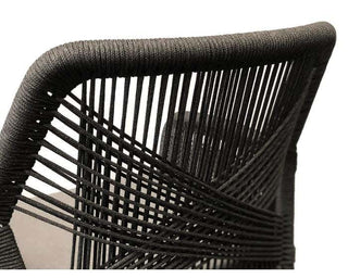 Barcelona Table Extension & Serang Chairs | Outdoor Dining Setting in Charcoal / Black / 11pc 340cm_11