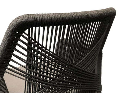 Barcelona Table Extension & Serang Chairs | Outdoor Dining Setting in Charcoal / Black / 11pc 340cm_11