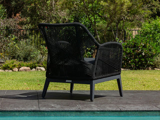 Serang Sofa Set | Outdoor Lounge Setting in Charcoal / Black / Coal / 4 Seater / Without Coffee Table_4