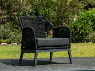 Serang Outdoor Armchair in Charcoal / Black / Coal 1