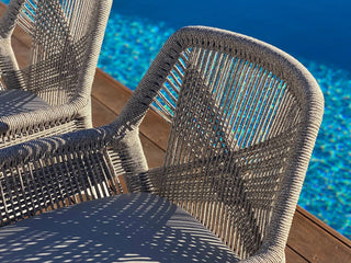 Barcelona Table Extension & Serang Chairs | Outdoor Dining Setting in White / Gobi / 11pc 340cm_3