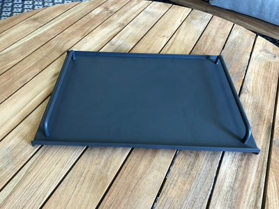 Syros Outdoor Serving Tray in Gunmetal 1