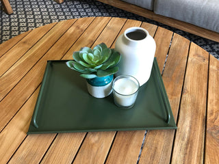 Syros Outdoor Serving Tray in Green 1