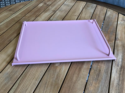 Syros Outdoor Serving Tray in Pink.