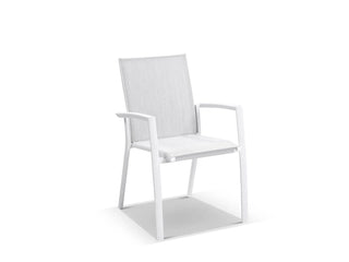 Domiziani Lava Stone Table & Sevilla Chairs | Outdoor Dining Setting in White / Luna Rossa / 9pc 220cm_5