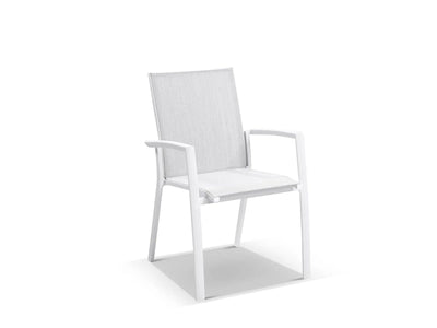 Domiziani Lava Stone Table & Sevilla Chairs | Outdoor Dining Setting in White / Luna Rossa / 7pc 165cm_4