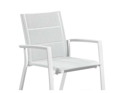 Mona Extension Table & Sevilla Chairs | Outdoor Dining Setting in White / C55 / Light Grey_20