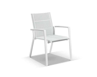 Mona Extension Table & Sevilla Chairs | Outdoor Dining Setting in White / C55 / Light Grey_19