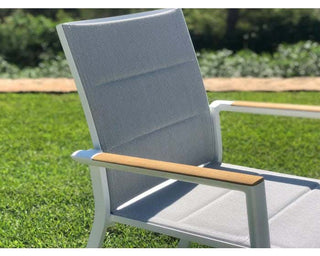 Mona Ceramic Extension Table with Sevilla Teak Arm Chairs -11pc Outdoor Dining Setting_10
