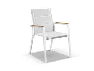 Mona Ceramic Extension Table with Sevilla Teak Arm Chairs -13pc Outdoor Dining Setting_7