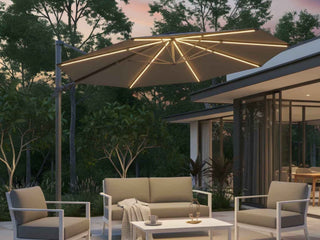 FLOORSTOCK SALE | Shelly 330 Octagonal Outdoor Cantilever Umbrella