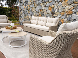 Somerset Sofa Set | Outdoor Lounge Setting in Elk / Beech / 5 Seater / Milos Coffee Table Set_2