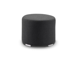 Cubix Round Outdoor Ottoman in Sooty / 51cm