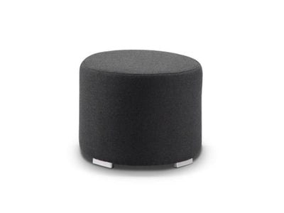 Cubix Round Outdoor Ottoman in Sooty / 51cm