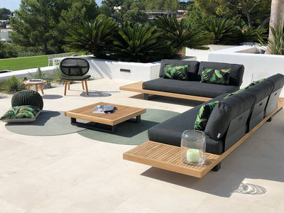 Truro Teak Platform | Outdoor Lounge Setting in Sooty / 5 Seater / Truro Coffee Table_21
