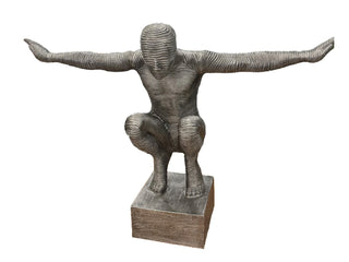 Outdoor Squat Statue
