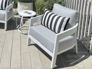 Yacht Stripe Outdoor Bolster Cushion